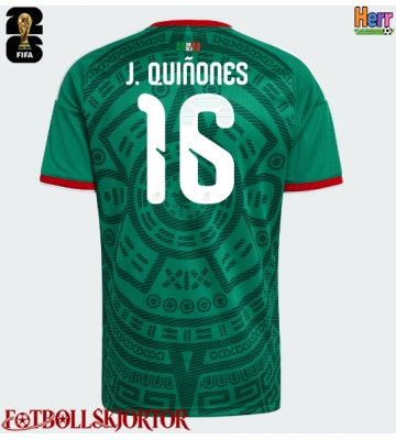 Mexiko Julian Quinones #16 Hemmatröja VM 2026 Kortärmad